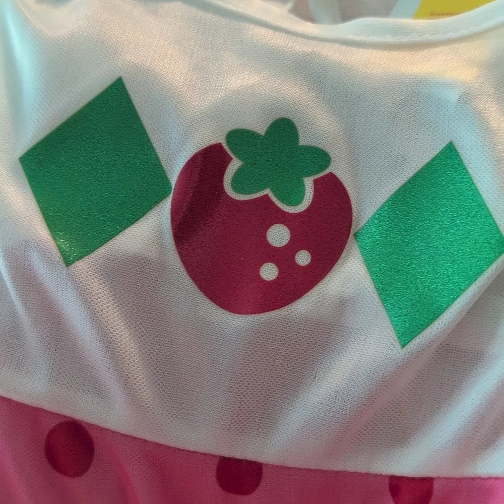 Strawberry Shortcake Vintage Y2K Halloween Costume Dress Toddler Size‎ 2/4